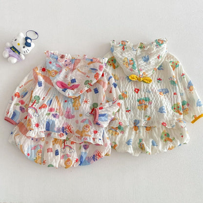【BABY&KID】夏新作 フード付き薄手セットアップSK105211