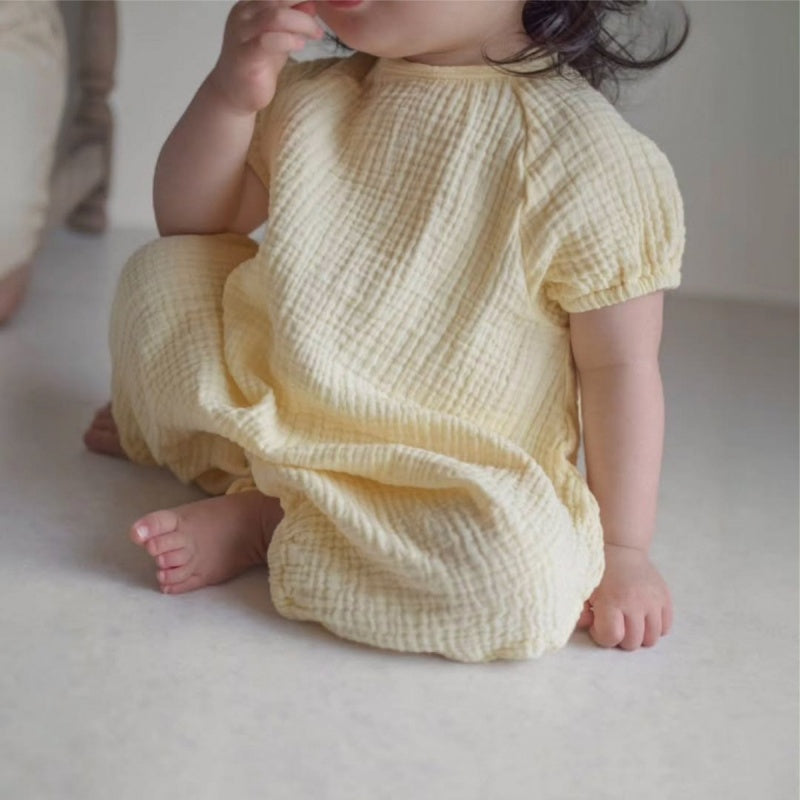 【BABY】夏新作二重ガーゼコットンロンパースSK106519