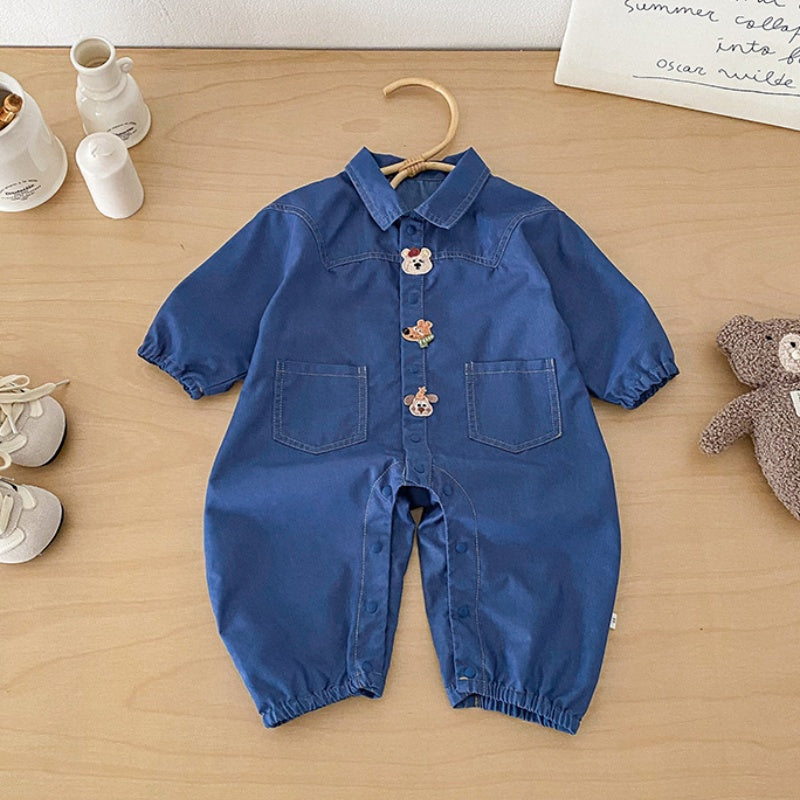 【BABY】デニムセーラーカラー カバーオールSK103914