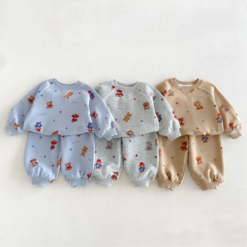 【BABY&KID】くまカートゥーンセットアップSK106610