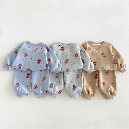 【BABY&KID】くまカートゥーンセットアップSK106610