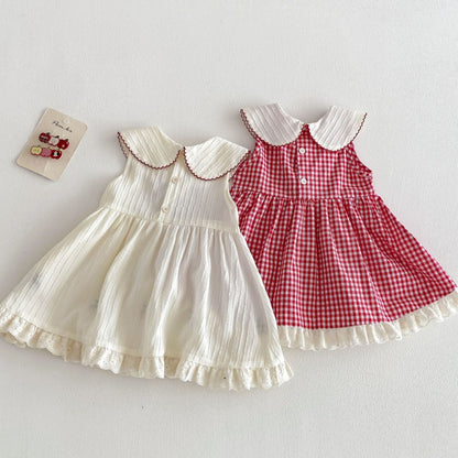 【BABY&KID】夏新作 いちごチェックワンピースSK105210