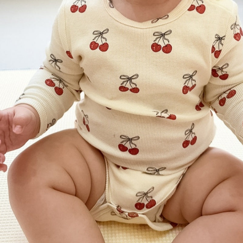 【BABY】北欧風気球、さくらんぼロンパース、レギンスSK101321