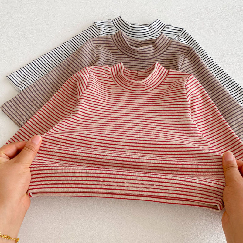 【BABY】ハイネックボーダーtシャツSK100130
