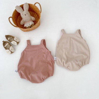 【BABY】蝶結びコーデュロイロンパースSK104107