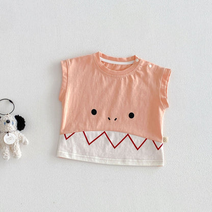 【BABY&KID】夏新作恐竜Tシャツ、デニムショートパンツSK105602