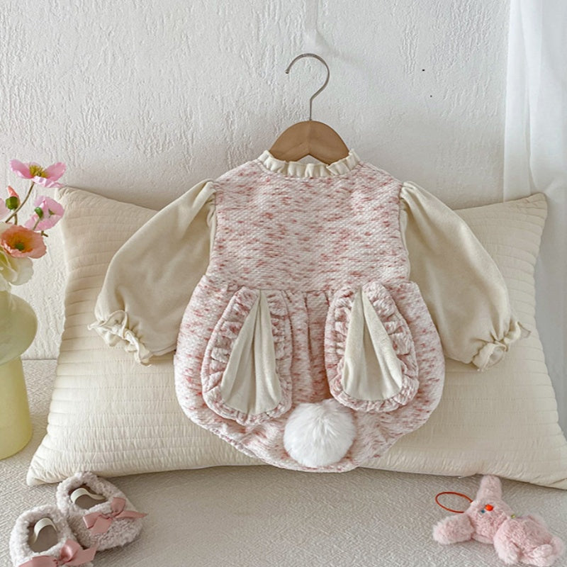 【BABY】冬新作うさぎあったかカバーオールSK103003