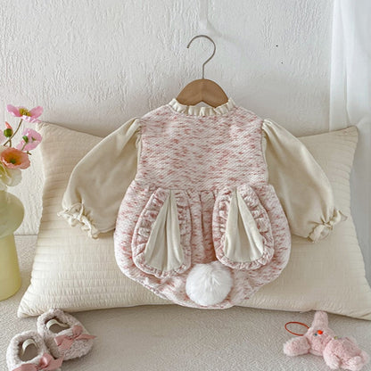 【BABY】冬新作うさぎあったかカバーオールSK103003