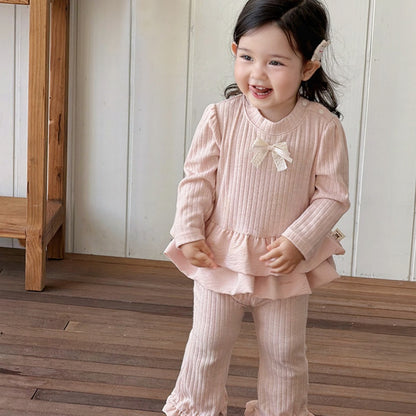 【BABY】スウィートリボンニットセットアップSK103708