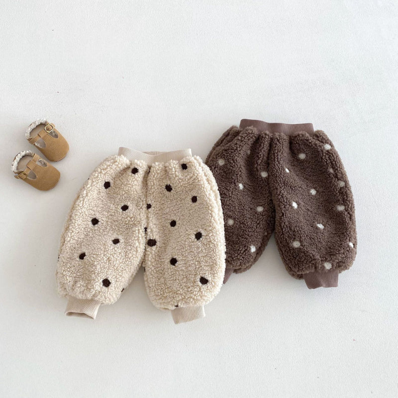 【BABY&KID】冬新作韓国風ドットあったかパンツSK103024
