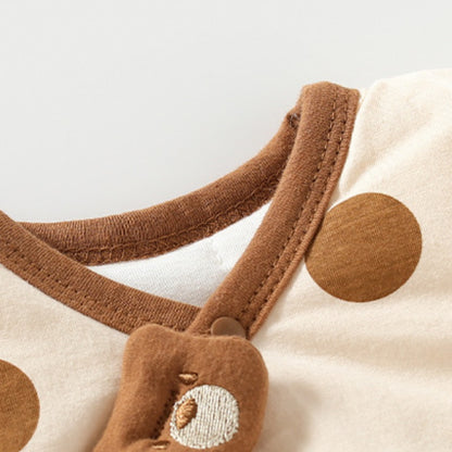 【BABY】New Winter Apple & Bear Quilted Coverall & Hat SK108207