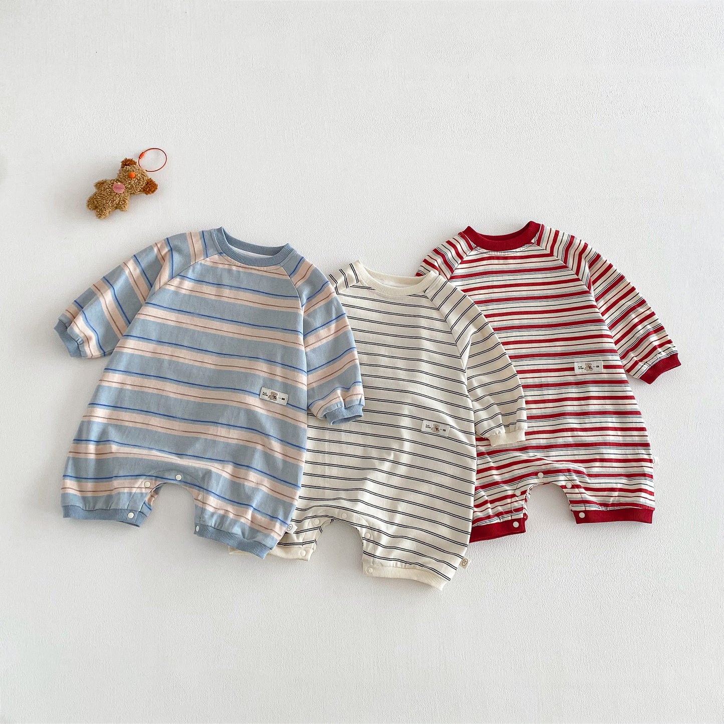 【BABY&KID】ボーダーカバーオールSK103523