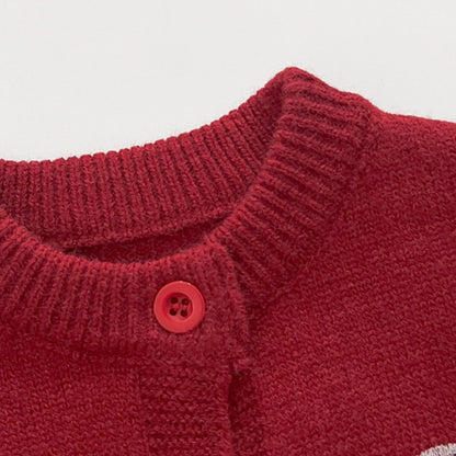 【BABY&KID】冬新作わんちゃん刺繍カバーオール、カーディガンSK103008