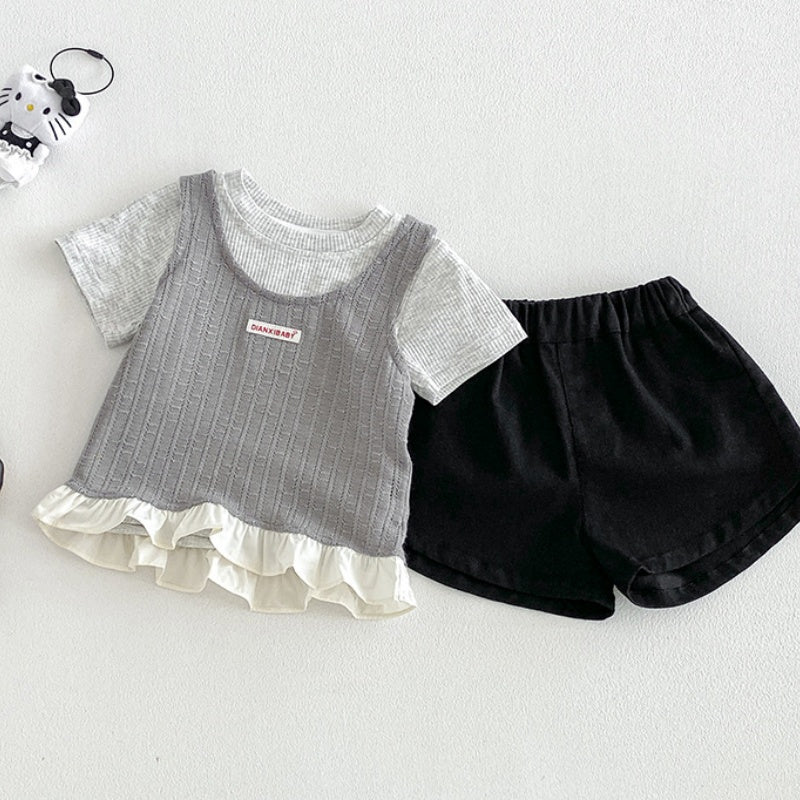 【BABY】夏新作キャミトップス＆Tシャツ、ショートパンツSK105314