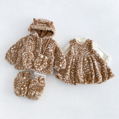 【BABY&KID】冬新作かわいい鹿ワンピースSK108521