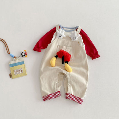 【BABY&KID】立体ドールカートゥーンサロペットパンツSK103520