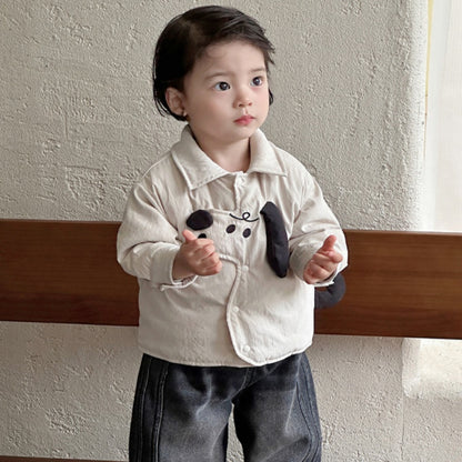 【BABY&KID】冬新作わんちゃん中綿シャツアウターSK103136