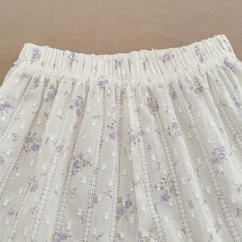 【BABY&KID】夏新作レース襟セットアップSK105412