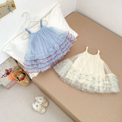 【BABY&KID】夏新作チュールキャミプリンセスワンピースSK105514