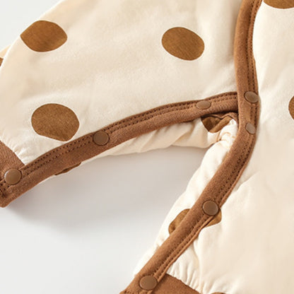 【BABY】New Winter Apple & Bear Quilted Coverall & Hat SK108207