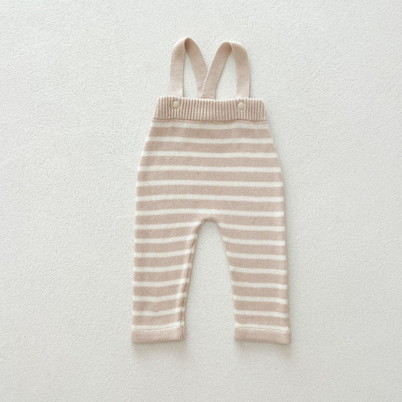 【BABY】ボーダーニットサロペットSK100324