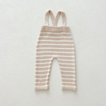 【BABY】ボーダーニットサロペットSK100324