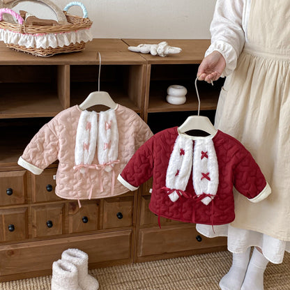 【BABY&KID】冬新作大きな耳付き中綿アウターSK102522