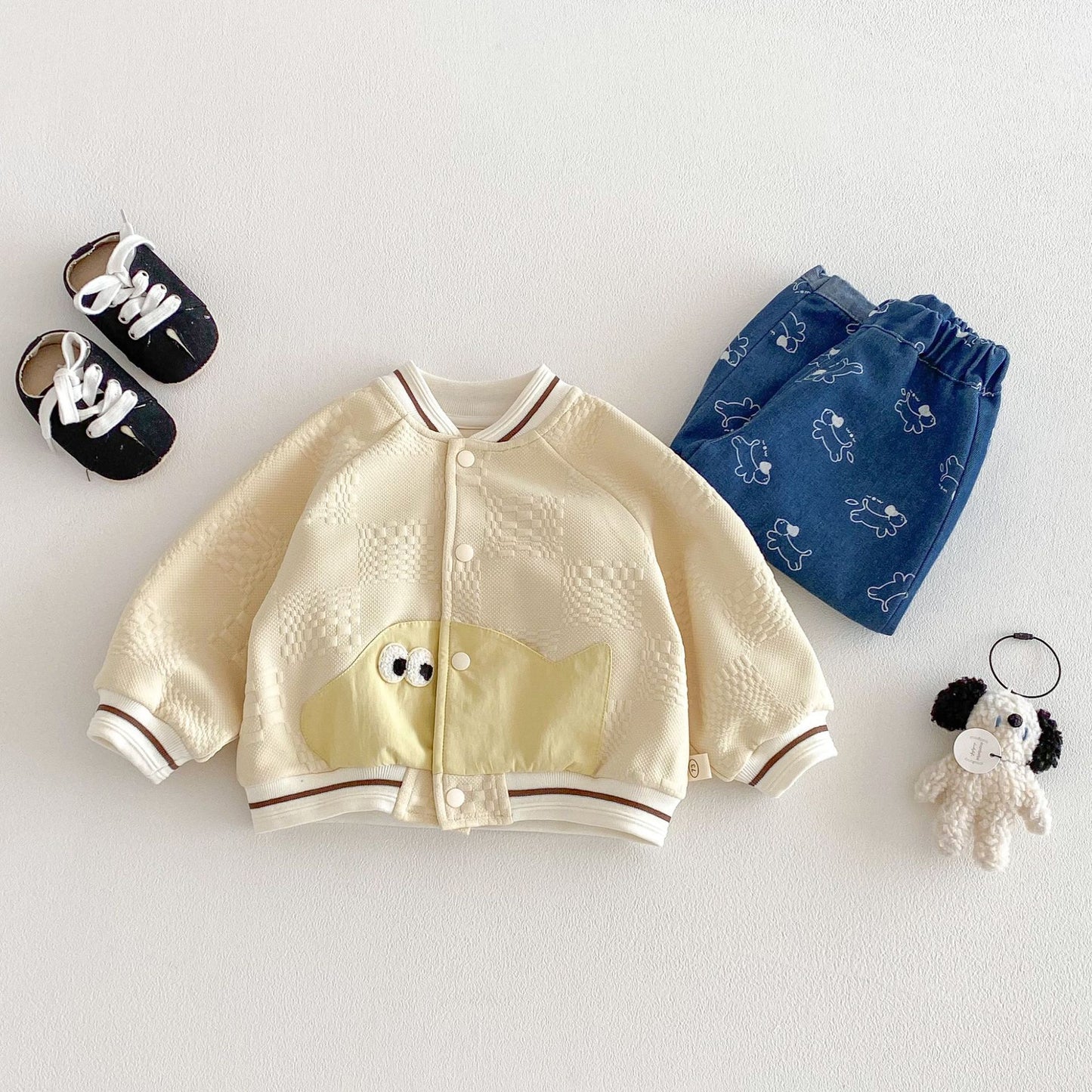 【BABY&KID】韓国風おさかな柄スタジャンSK103504