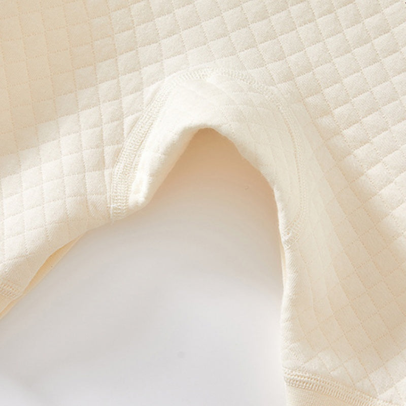 【BABY】北欧風冬新作ダイヤ柄薄綿カバーオールSK102603