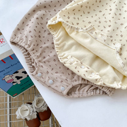 【BABY】総柄小花柄レースロンパースワンピースSKO70721