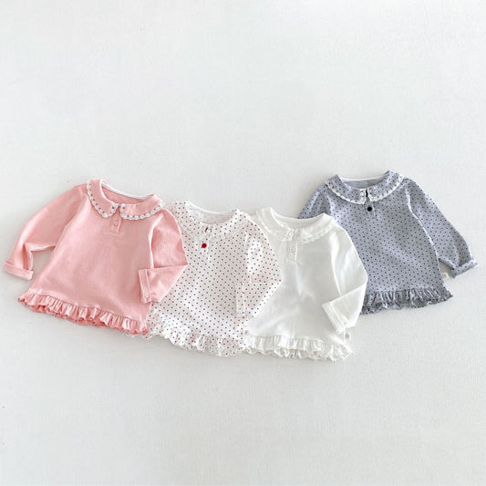 【BABY&KID】丸襟長袖トップスSK106616