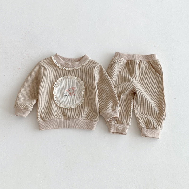 【BABY&KID】クルーネックうさぎセットアップSK092710
