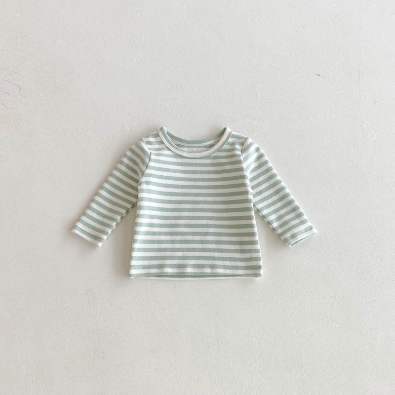 【BABY】キャラクターサロペット＆ボーダーTシャツSK092521