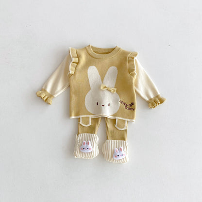【BABY】キュートなうさぎセットアップSK092417
