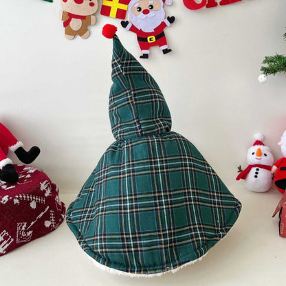 【BABY】クリスマスチェックポンチョSK102829