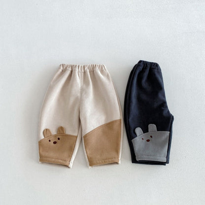 【BABY&KID】冬新作配色裏起毛パンツSK108508