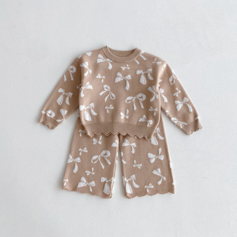 【BABY&KID】蝶結び柄セットアップSK100334