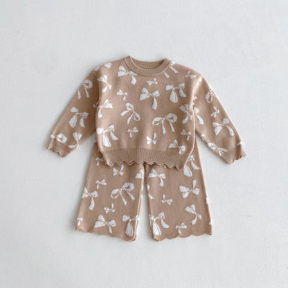 【BABY&KID】蝶結び柄セットアップSK100334