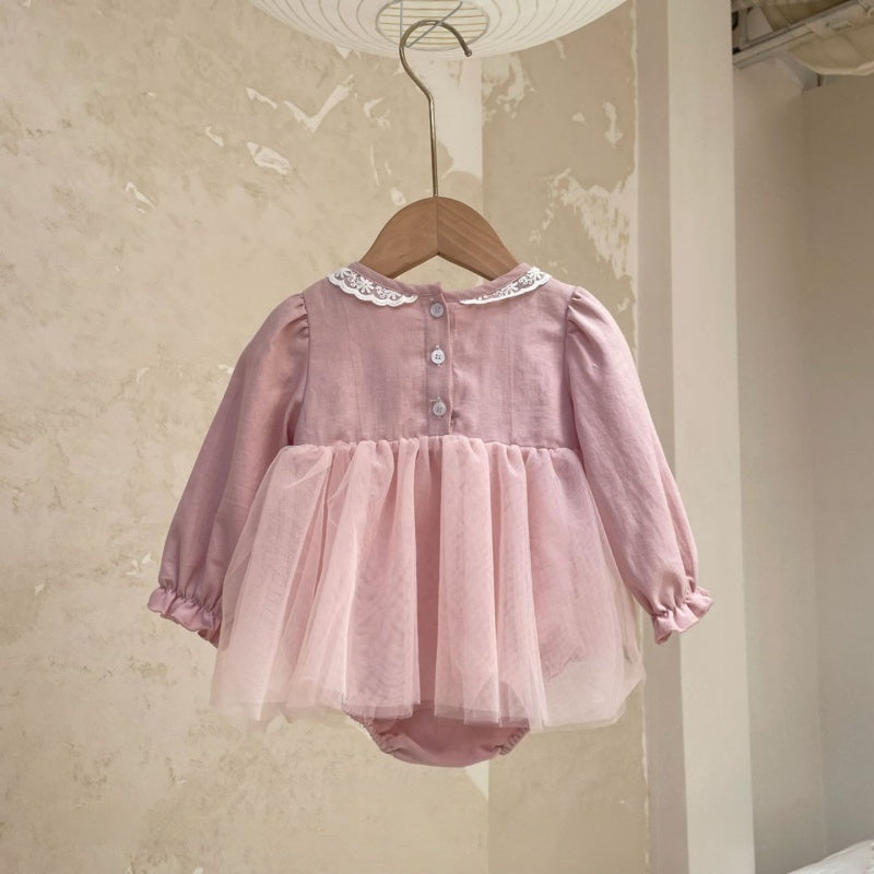 【BABY】レースチュールロンパースSK107405