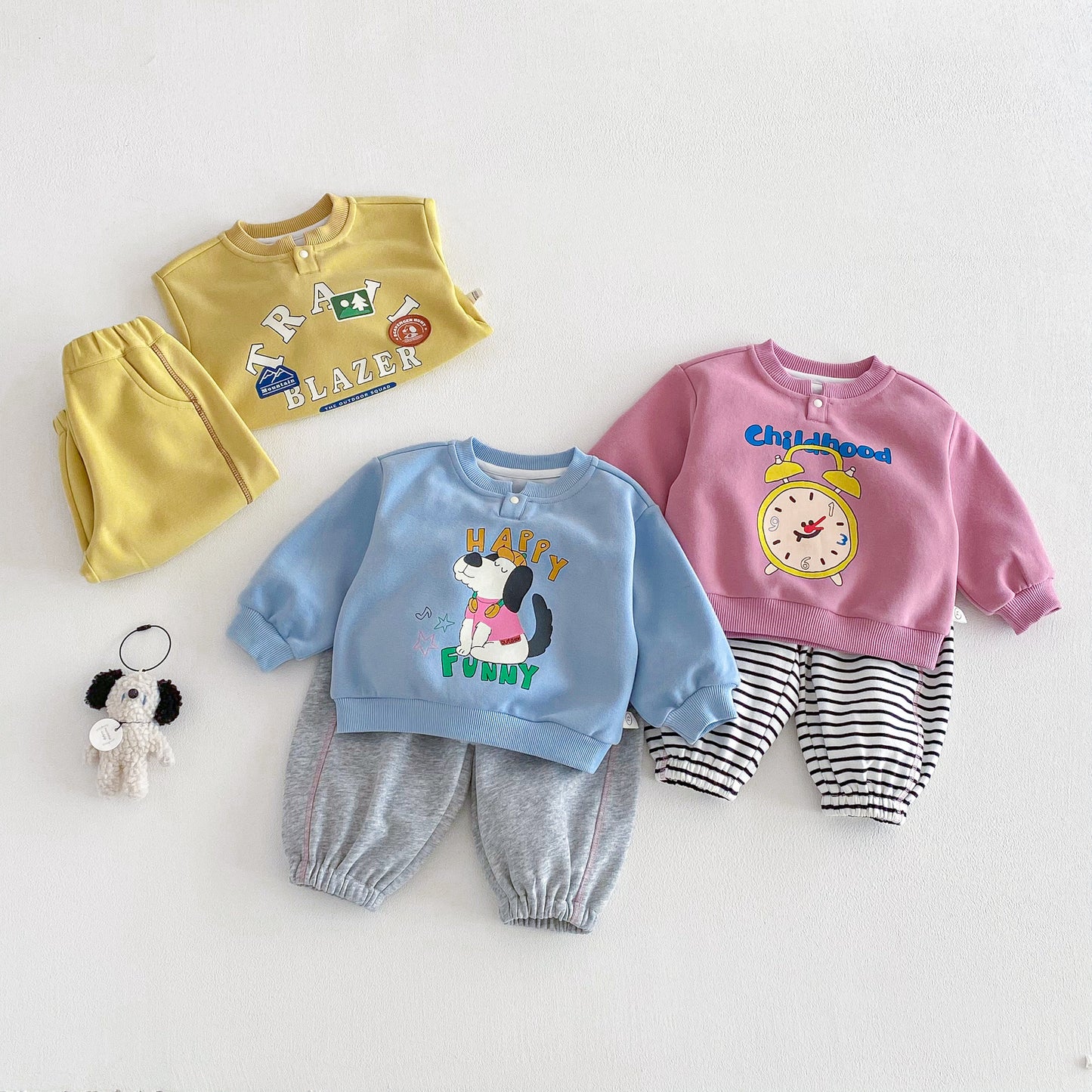【BABY&KID】レタープリントスウェットセットアップSK103507