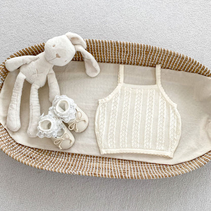 【BABY】夏新作 刺繍、無地ニットベスト、スカートSK071922