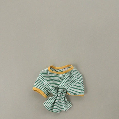 【BABY&KID】夏新作 キュートなボーダーセットアップSK080211