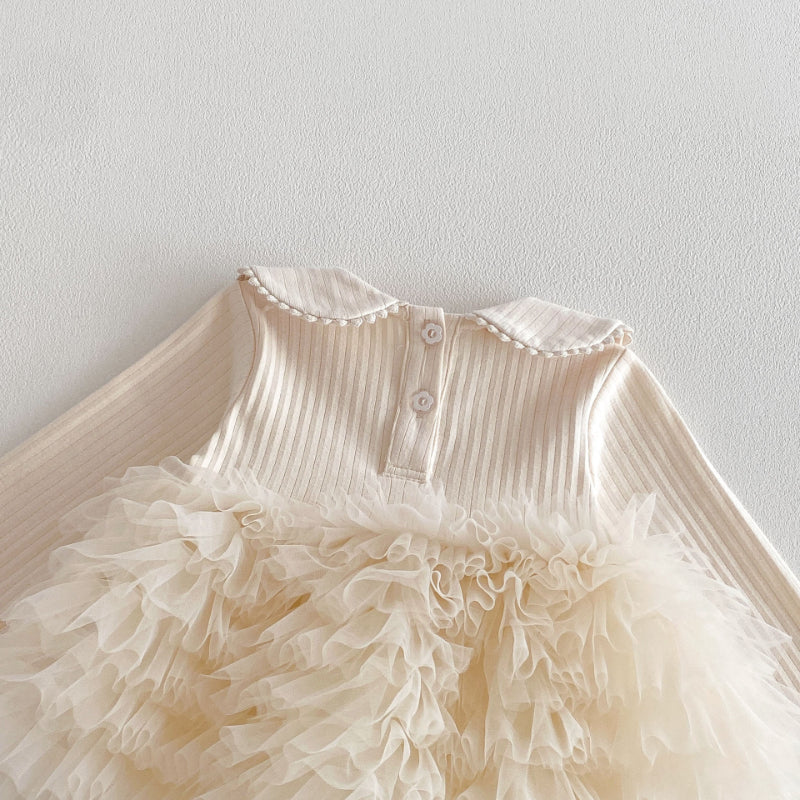 【BABY】チュールロンパースワンピSK103602