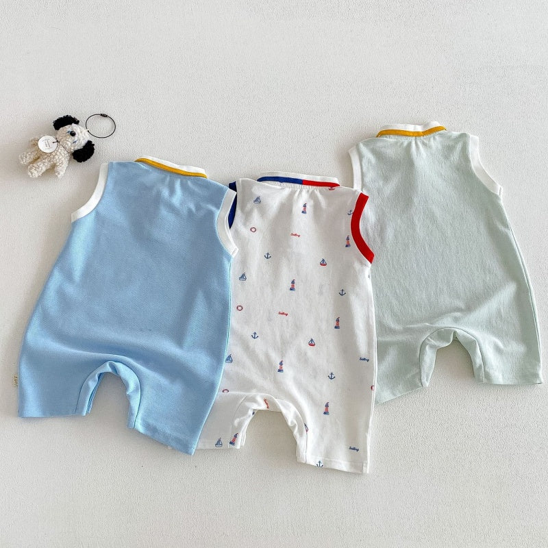 【BABY】夏新作カートゥーンプリントカバーオールSK105609