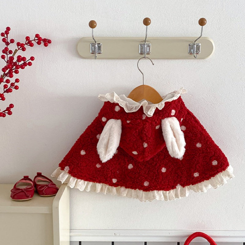 【BABY】フリルうさ耳ケープSK102935