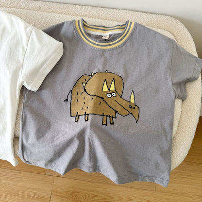 【BABY＆KID】夏新作 カートゥーンコットンルーズTシャツSK063028