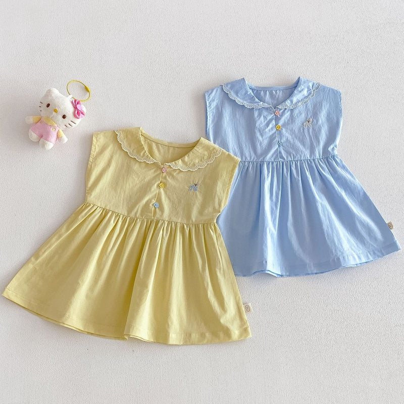 【BABY&KID】夏新作刺繍カートゥーンワンピースSK105522