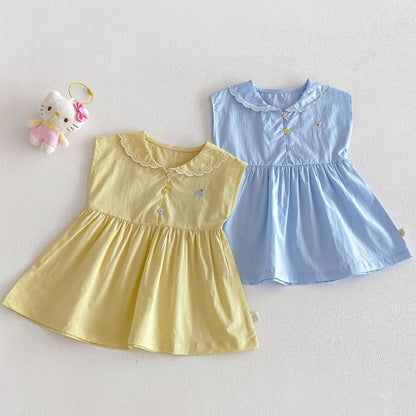 【BABY&KID】夏新作刺繍カートゥーンワンピースSK105522
