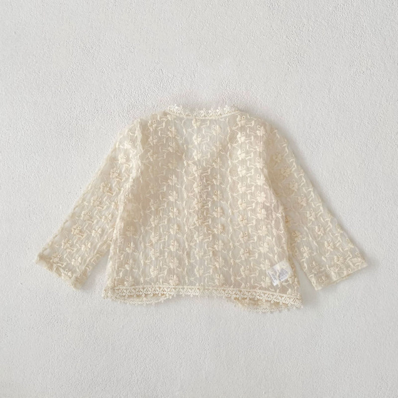 【BABY】夏新作 刺繍入り日よけシャツSK081518