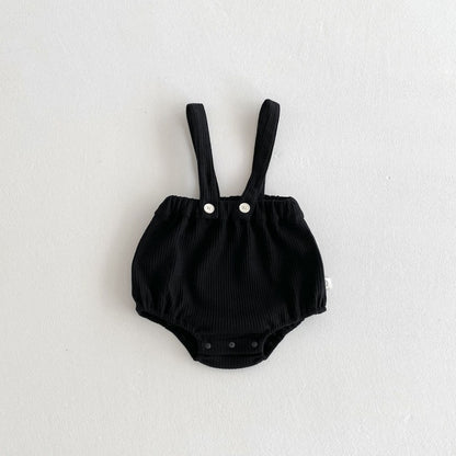 【BABY】レーストリム小花柄トップス＆サロペットショートパンツSK102311
